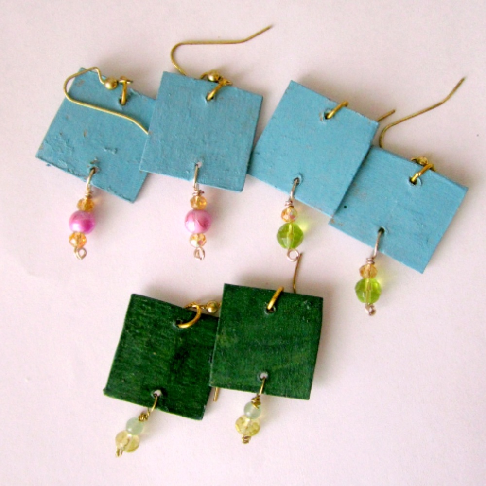 Bundle of 3 Pr Earrings Floral Springtime - Picture 5 of 5